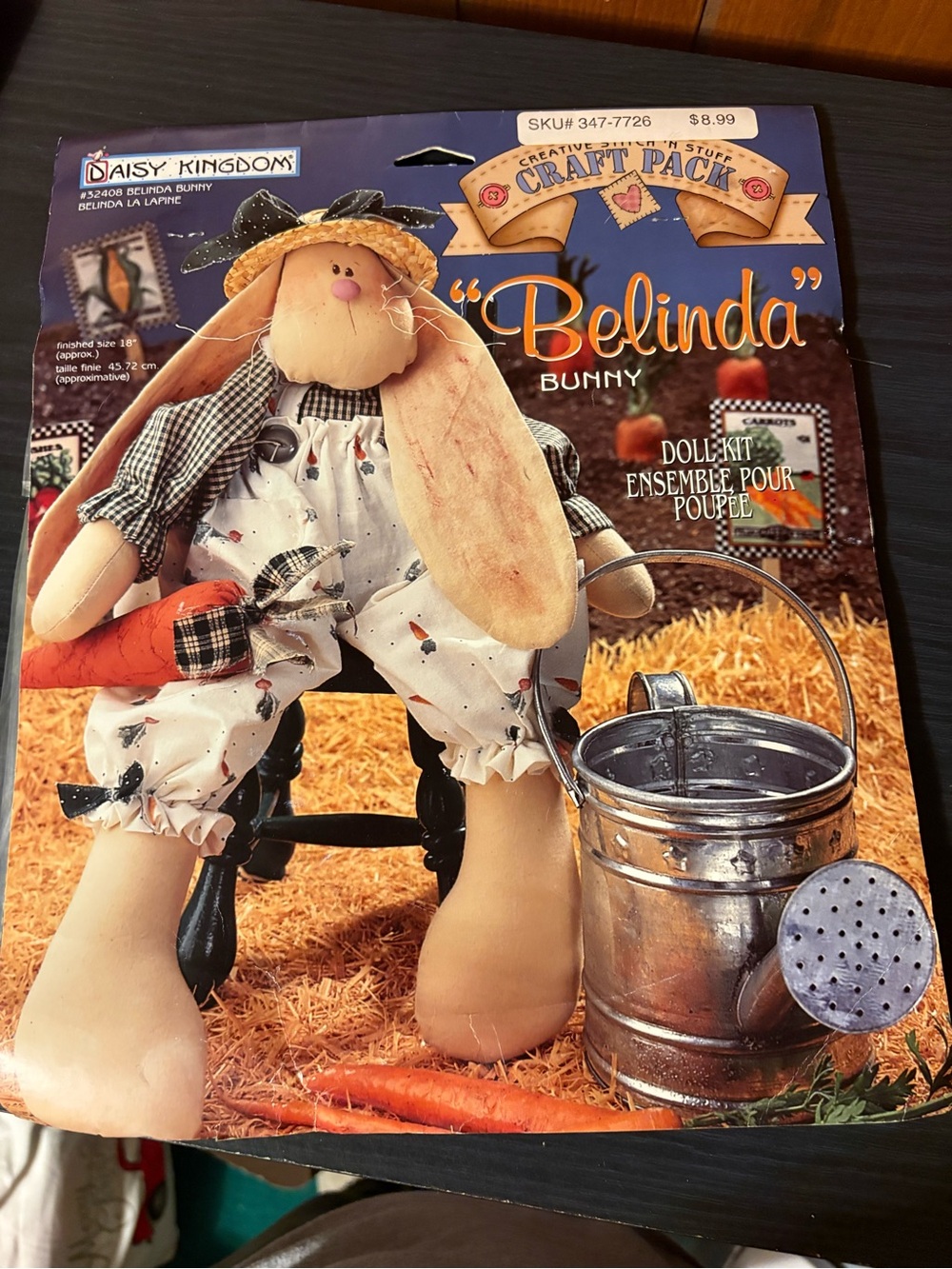 Daisy Kingdom Belinda Bunny Craft Pack Doll Sewing Pattern Kit 18in Uncut 32406